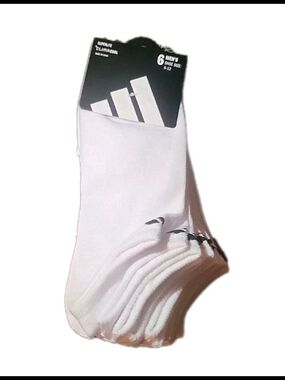 Adidas Men's Clima Cool No Show Socks-Shoe Size 6-12